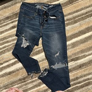 Dark denim American eagle